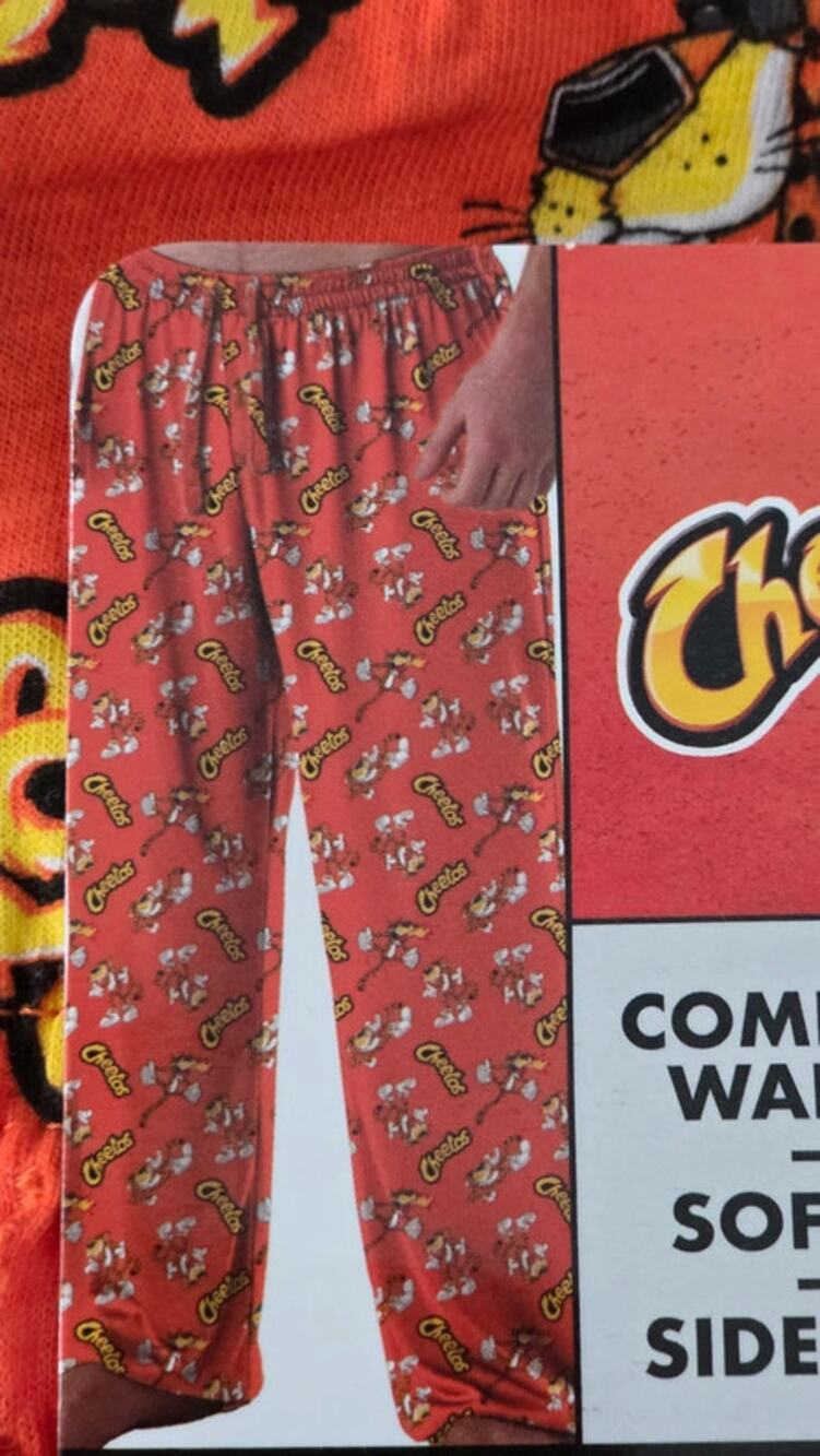 Cheetos Chester Cheetah Mens Pajama Pants Large 36-38 Orange Lounge NWT